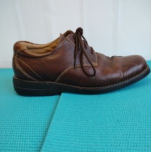DOCKERS Mens Brown Leather Lace Up Shoes 11.5M